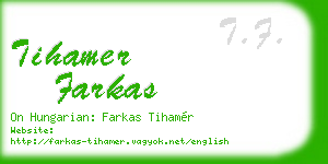 tihamer farkas business card